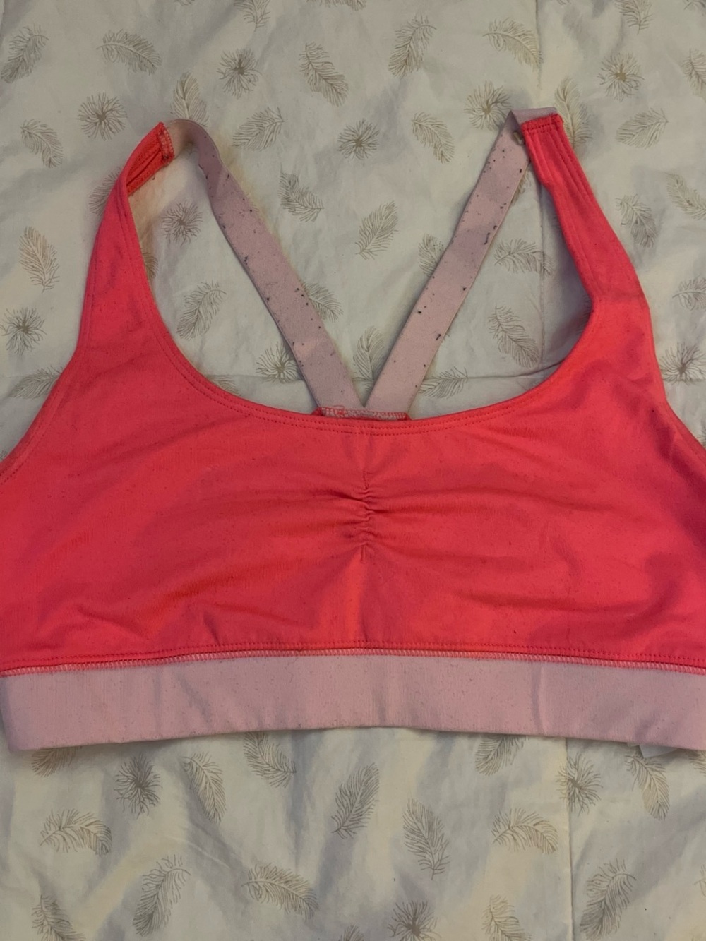 Hollister Neon Pink Seamless Racerback Sports Bra